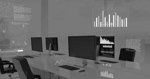 Digital Data Processing in Work Environment - Download Free Stock Images Pikwizard.com