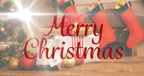 Festive Merry Christmas Ambient Background