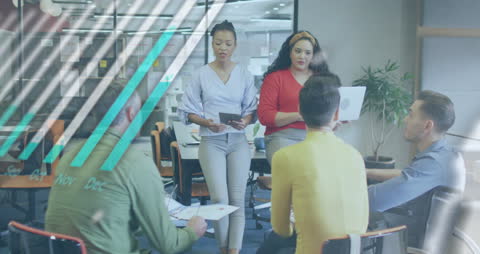 Diverse Team Collaborating on Technology and Globalization