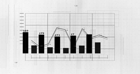 abstract financial data graph with digital interface elements - Download Free Stock Images Pikwizard.com