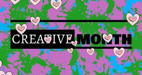 Creative Month Celebration with Colorful Hearts - Download Free Stock Images Pikwizard.com