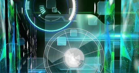 High Tech Digital Interface with Scanning Scopes - Download Free Stock Images Pikwizard.com