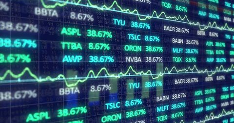 Dynamic Financial Data Display with Analytics Trends - Download Free Stock Images Pikwizard.com