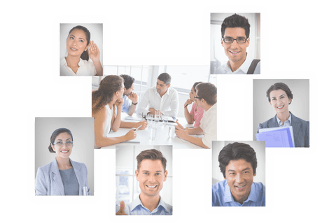Transparent Network of Business Colleagues Collaborating - Download Free Stock Videos Pikwizard.com