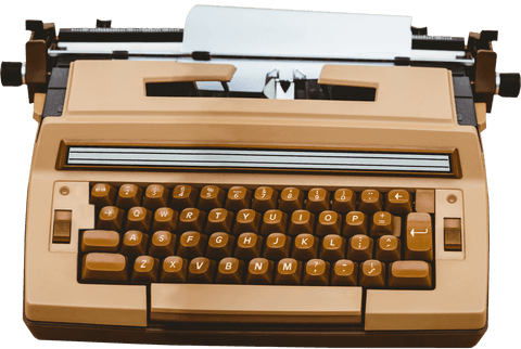 vintage typewriter on transparent background for retro design - Download Free Stock Videos Pikwizard.com