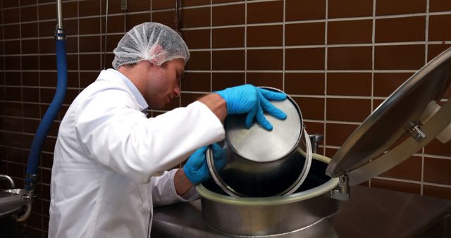 Food Industry Professional Overseeing Quality Control Processes - Download Free Stock Images Pikwizard.com