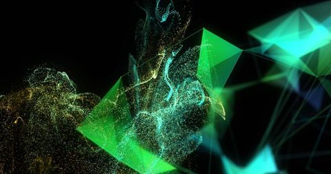 Abstract Neon Waves and Glowing Lines on Black - Download Free Stock Images Pikwizard.com