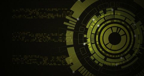 Futuristic Digital Interface with Abstract Circular Graphics - Download Free Stock Images Pikwizard.com