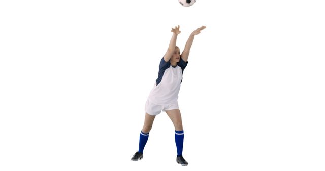 Female Soccer Player Throwing Ball - Download Free Stock Images Pikwizard.com