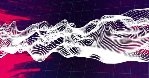 Dynamic Digital Wave with Red and Black Background Energy - Download Free Stock Images Pikwizard.com