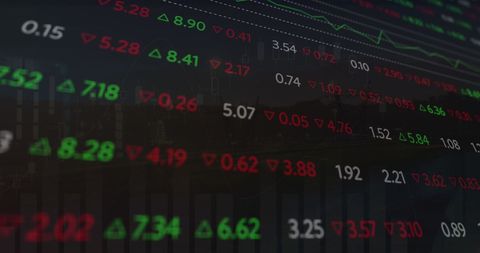 Digital Stock Market Data Display in Abstract Style - Download Free Stock Images Pikwizard.com