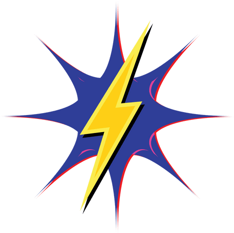 vibrant comic lightning bolt on transparent background - Download Free Stock Videos Pikwizard.com