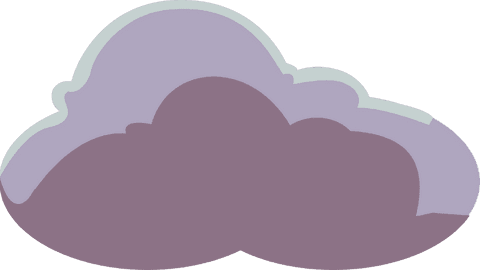 Minimalist Cloud Flat Design on Transparent Background - Download Free Stock Videos Pikwizard.com
