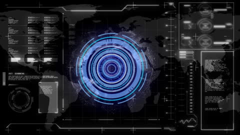 Futuristic Data Processing with Global Connection Simulation