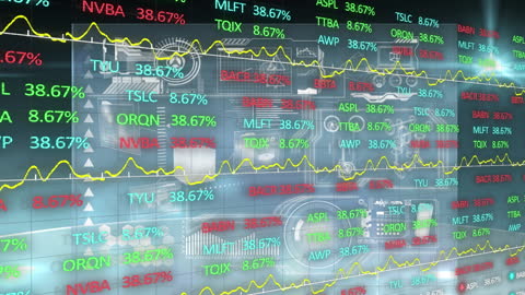 Global Financial Data Analysis with Virtual Screens and Smartphone Usage