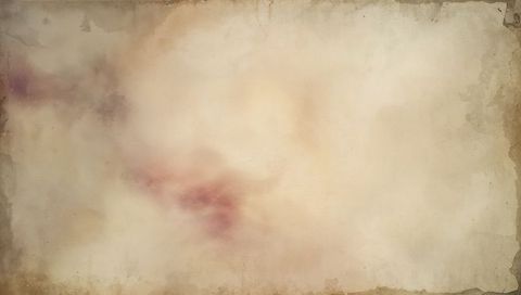 Aged parchment background featuring stained foxing, watermarks and frayed edges for vintage design