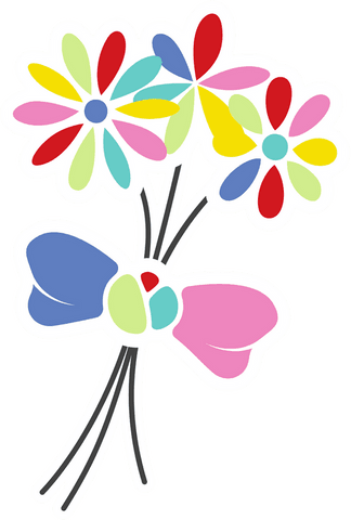 vibrant spring daisy bouquet with ribbon on transparent background - Download Free Stock Videos Pikwizard.com