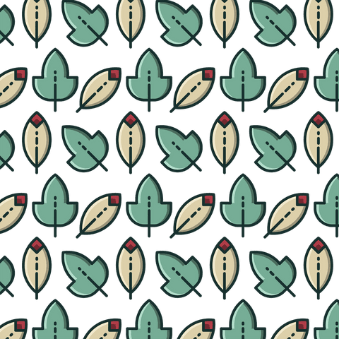 Seamless Leaf Pattern Illustrations on Transparent Background - Download Free Stock Videos Pikwizard.com