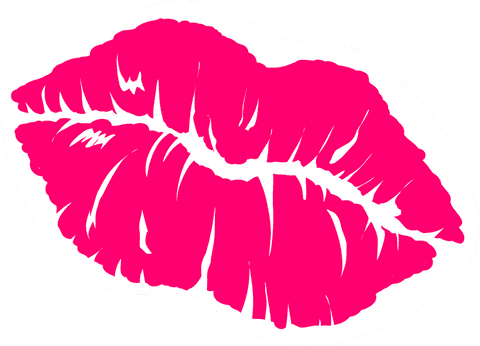 magenta lipstick kiss mark on transparent background - Download Free Stock Videos Pikwizard.com