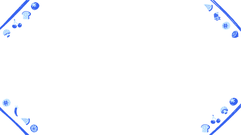 Flat design snack nature icons frame transparent background