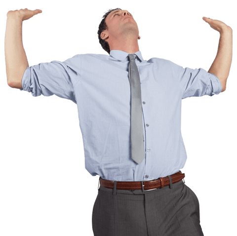 transparent excited businessman raising arms celebrating success - Download Free Stock Videos Pikwizard.com