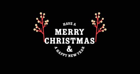 Festive Christmas Wish with Modern Design on Black Background - Download Free Stock Images Pikwizard.com