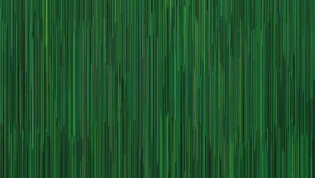 Emerald Vertical Pinstripe Texture with Subtle Interruptions and Teal Accents
