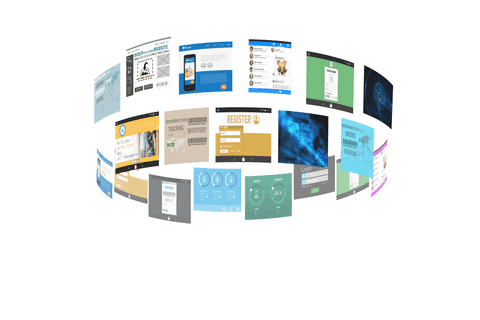 Digital Screens Circle with Data on Transparent Background - Download Free Stock Videos Pikwizard.com