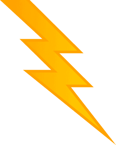 flat yellow lightning bolt: transparent modern icon - Download Free Stock Videos Pikwizard.com