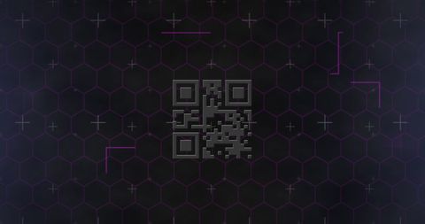 Futuristic QR Code on Digital Interface Background - Download Free Stock Images Pikwizard.com
