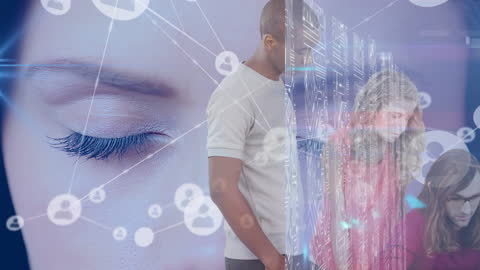 Diverse People Connected in Digital Network Overlay