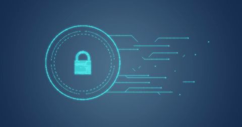 Cybersecurity Digital Padlock and Network Interface Illustration - Download Free Stock Images Pikwizard.com