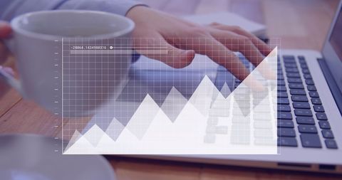 Businesswoman Analyzing Growth Data on Laptop - Download Free Stock Images Pikwizard.com