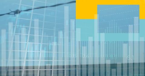 Statistical data and renewable energy technology concept