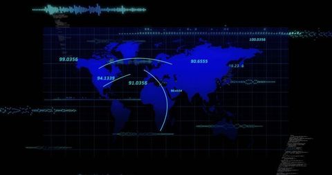 Global Data Connections on Digital Interface Display