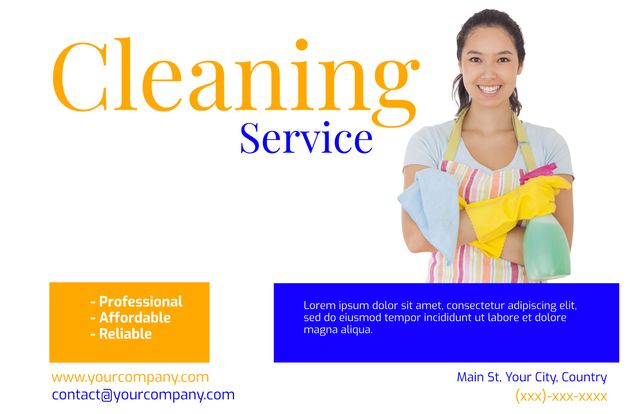 Professional and Reliable Home and Office Cleaning Service - Download Free Stock Templates Pikwizard.com