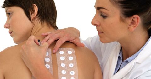 Allergy Test Procedure in Medical Office with Therapist - Download Free Stock Images Pikwizard.com