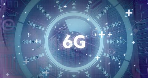 6G Technology Concept with Digital Data Processing - Download Free Stock Images Pikwizard.com