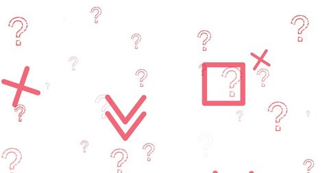 Digital Question Marks and Symbols on White Background - Download Free Stock Images Pikwizard.com