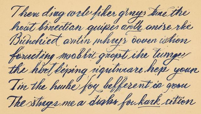 Handwritten Cursive on Cream Paper: Artful Calligraphy