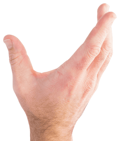 open palm gesture isolated on transparent background - Download Free Stock Videos Pikwizard.com