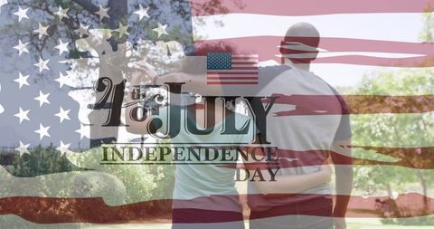 4th of July Rememberance with African American Couple