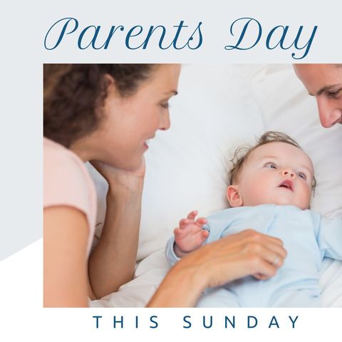 happy parents with baby celebrating parents day - Download Free Stock Templates Pikwizard.com