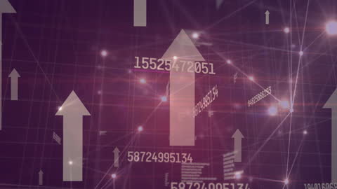 Futuristic Data Networking and Processing Animation