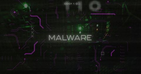 Malware Warning on Futuristic Digital Interface - Download Free Stock Images Pikwizard.com