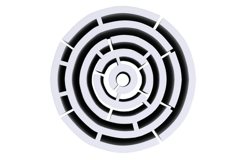 white circular maze pattern on transparent background - Download Free Stock Videos Pikwizard.com