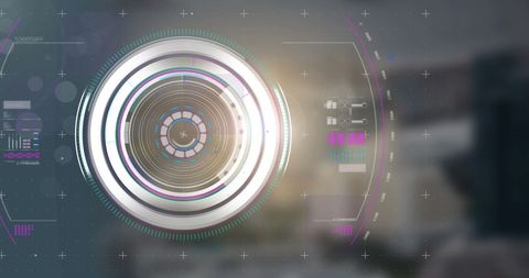 Futuristic Digital Interface with Scope Scanning Design - Download Free Stock Images Pikwizard.com
