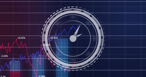 analyzing trends through futuristic graph overlay - Download Free Stock Images Pikwizard.com