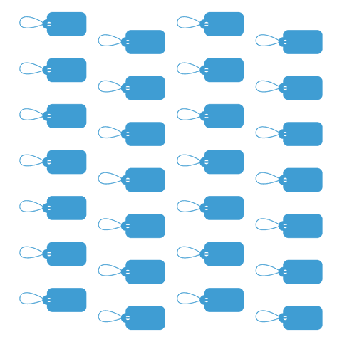 Blue Pattern Tags on Transparent Background for Design Projects - Download Free Stock Videos Pikwizard.com