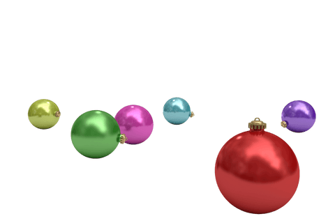 colorful christmas baubles on transparent background - Download Free Stock Videos Pikwizard.com